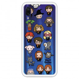 Carcasa Oficial Harry Potter icons characters para Xiaomi Redmi Note 7 Pro- La Casa de las Carcasas
