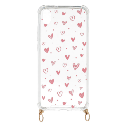 Funda Silicona Colgante Corazones para Xiaomi Redmi 7A