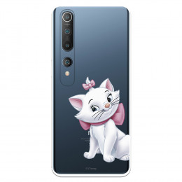 Funda para Xiaomi Mi 10 Pro Oficial de Disney Marie Silueta - Los Aristogatos