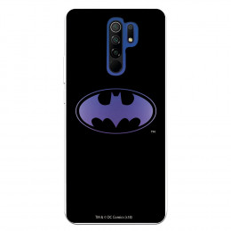 Funda para Xiaomi Redmi 9 Oficial de DC Comics Batman Logo Transparente - DC Comics