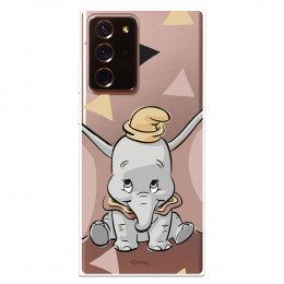 Funda para Samsung Galaxy Note 20 Ultra Oficial de Disney Dumbo Silueta Transparente - Dumbo