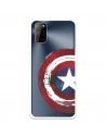 Funda para Oppo A92 Oficial de Marvel Capitán América Escudo Transparente - Marvel
