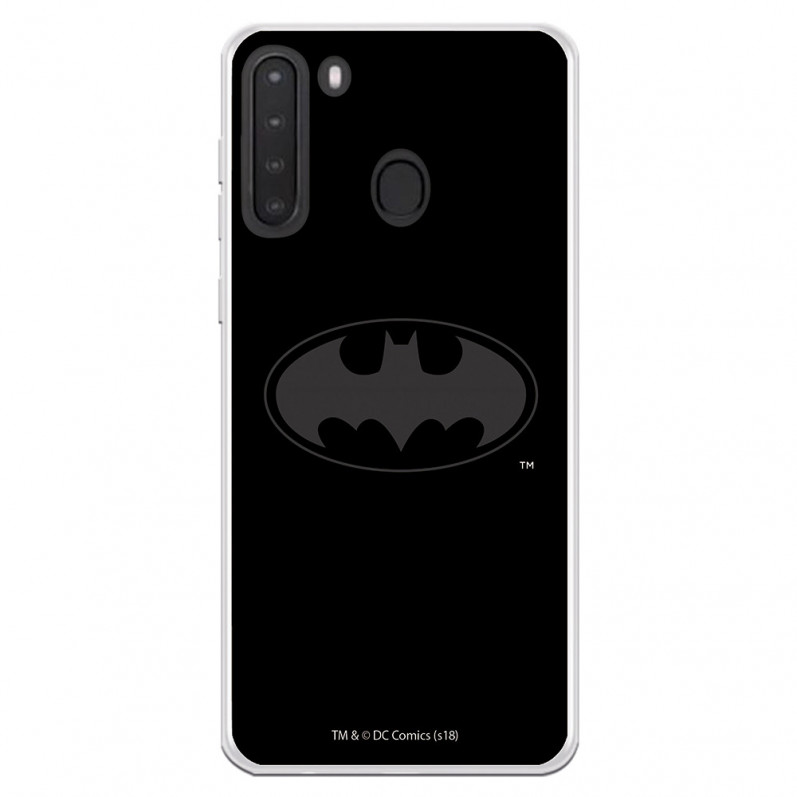 Funda para Samsung Galaxy A21 Oficial de DC Comics Batman Logo Transparente - DC Comics