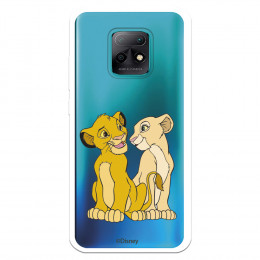 Funda para Xiaomi Redmi 10X 5G Oficial de Disney Simba y Nala Silueta - El Rey León