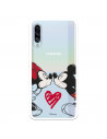 Funda para Samsung Galaxy A90 5G Oficial de Disney Mickey y Minnie Beso - Clásicos Disney