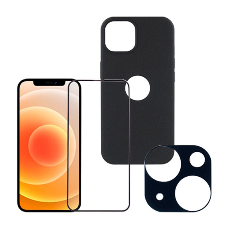 Pack Premium para iPhone 13: Ultra suave + Cristal Completo + Protector de Cámara