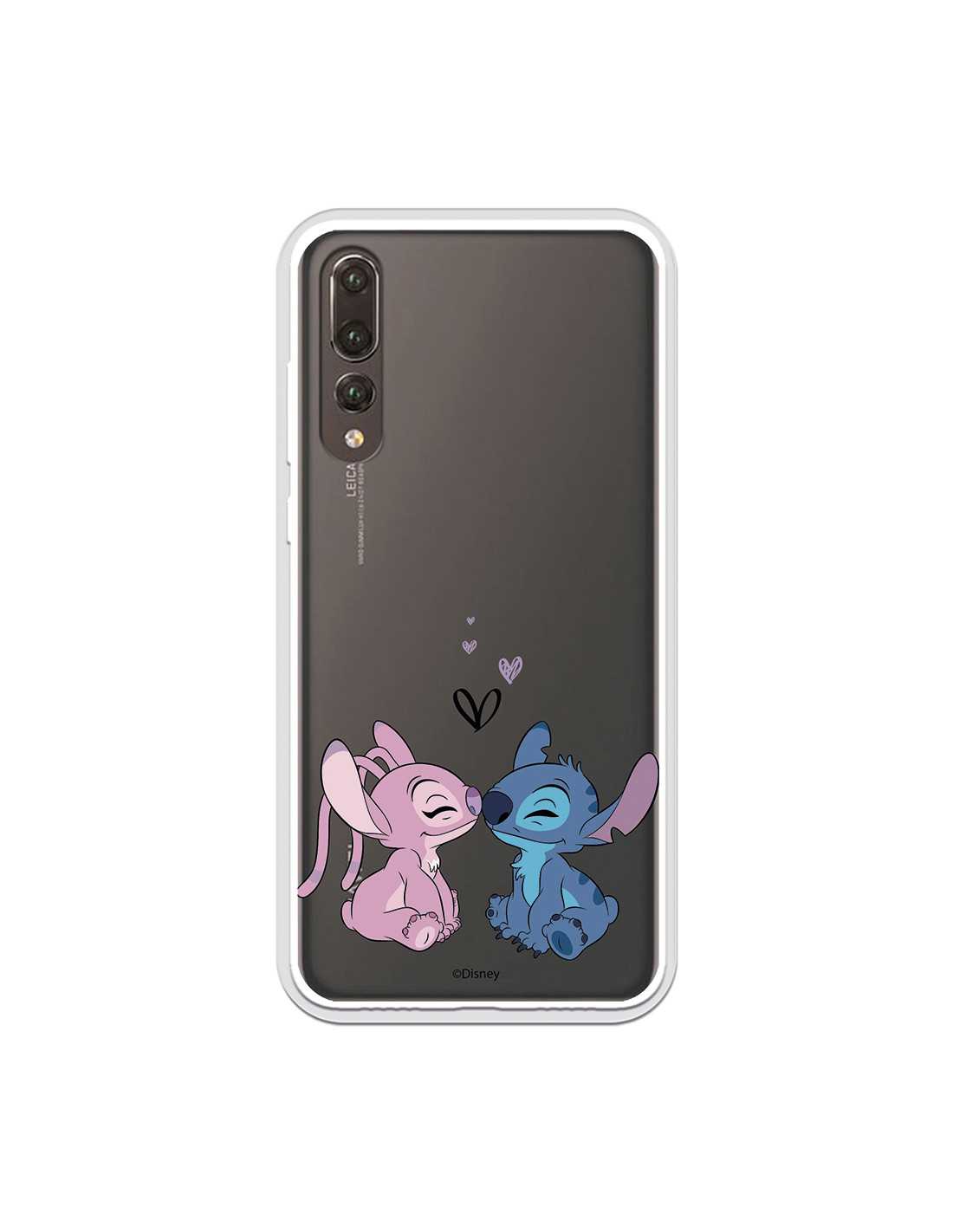 Coque pour Huawei P20 Pro Officielle de Disney Angel & Stitch Bisou - Lilo Stitch