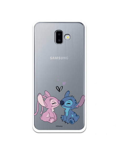 Coque pour Samsung Galaxy J6 Officielle de Disney Angel Stitch - Lilo & Stitch