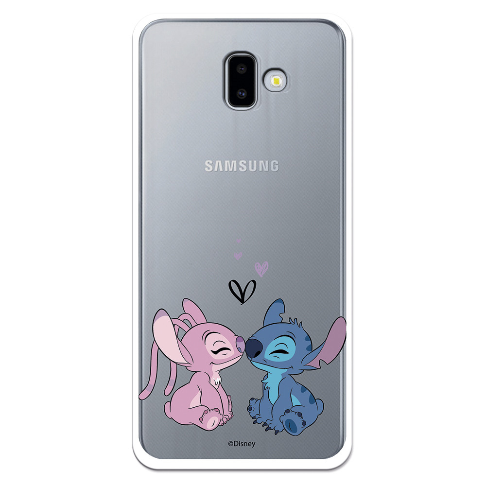 Coque pour Samsung Galaxy J6 Plus de Disney & Stitch Bisou - Lilo & Stitch