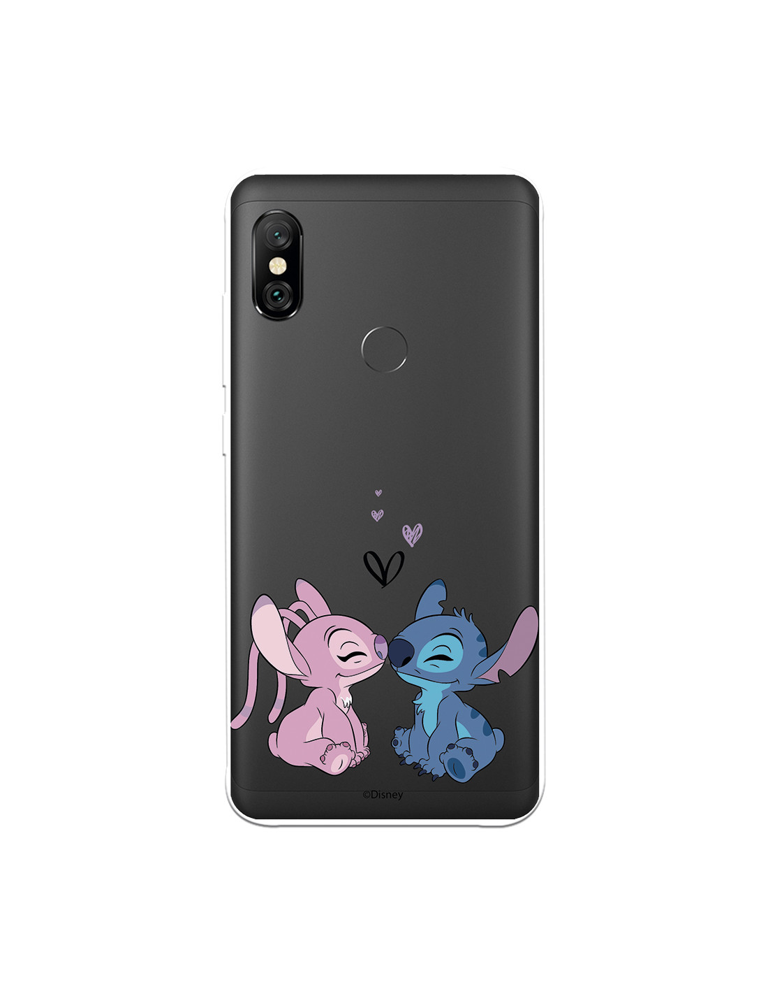 Coque pour Xiaomi Redmi Note 6 Officielle de Disney Angel & Bisou - Lilo &