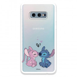 Funda para Samsung Galaxy S10e Oficial de Disney Angel & Stitch Beso - Lilo & Stitch