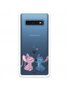 Funda para Samsung Galaxy S10 Plus Oficial de Disney Angel & Stitch Beso - Lilo & Stitch