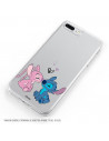 Funda para Samsung Galaxy A71 Oficial de Disney Angel & Stitch Beso - Lilo & Stitch