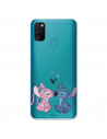 Funda para Samsung Galaxy M21 Oficial de Disney Angel & Stitch Beso - Lilo & Stitch