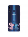 Funda para Samsung Galaxy A20S Oficial de Disney Angel & Stitch Beso - Lilo & Stitch