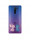 Funda para Xiaomi Redmi 9 Oficial de Disney Angel & Stitch Beso - Lilo & Stitch