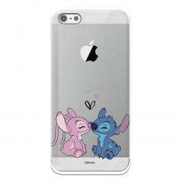 Funda para iPhone 5S Oficial de Disney Angel & Stitch Beso - Lilo & Stitch
