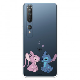 Funda para Xiaomi Mi 10 Pro Oficial de Disney Angel & Stitch Beso - Lilo & Stitch