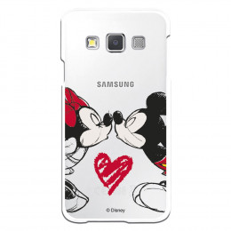 Carcasa Oficial Mikey Y Minnie Beso Clear para Samsung Galaxy A3- La Casa de las Carcasas