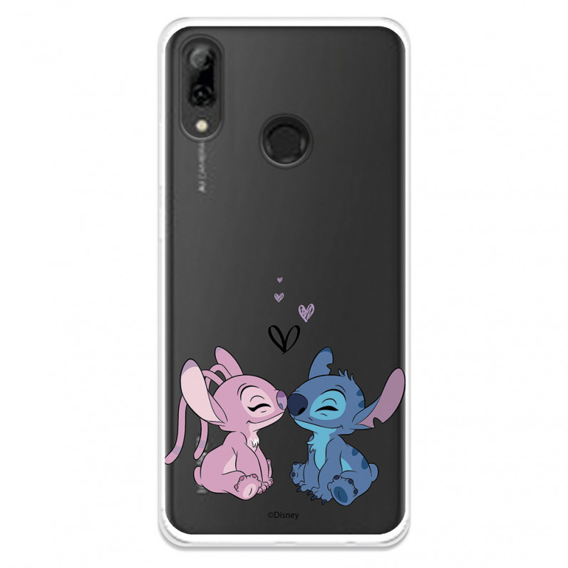 Funda para Huawei Honor 10 Lite Oficial de Disney Angel & Stitch Beso - Lilo & Stitch