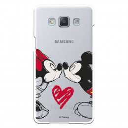 Carcasa Oficial Mikey Y Minnie Beso Clear para Samsung Galaxy A5- La Casa de las Carcasas
