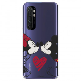 Funda para Xiaomi Mi Note 10 Lite Oficial de Disney Mickey y Minnie Beso - Clásicos Disney