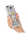 Coque pour iPhone 12 Officielle de Disney Dumbo Silhouette Transparente - Dumbo