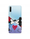 Funda para Huawei P Smart Pro Oficial de Disney Mickey y Minnie Beso - Clásicos Disney