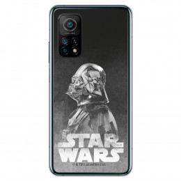 Funda para Xiaomi Mi 10T Pro Oficial de Star Wars Darth Vader Fondo negro - Star Wars