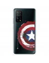 Funda para Xiaomi Mi 10T Pro Oficial de Marvel Capitán América Escudo Transparente - Marvel