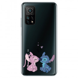 Funda para Xiaomi Mi 10T Pro Oficial de Disney Angel & Stitch Beso - Lilo & Stitch
