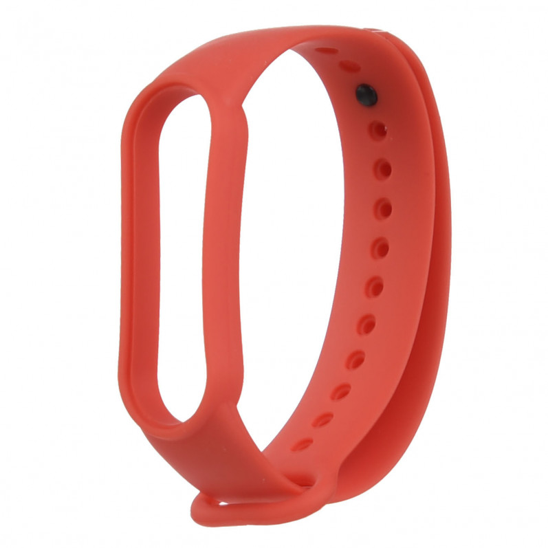 Bracelet en silicone Lisse pour Xiaomi Mi Band 4 rouge