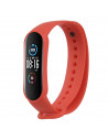 Bracelet en silicone Lisse pour Xiaomi Mi Band 4 rouge