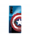 Funda para Realme 7 Oficial de Marvel Capitán América Escudo Transparente - Marvel
