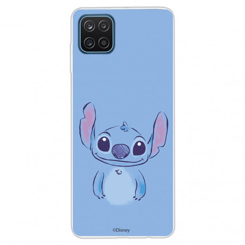 Funda para Samsung Galaxy A12 Oficial de Disney Stitch Azul - Lilo & Stitch