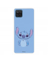 Funda para Samsung Galaxy A12 Oficial de Disney Stitch Azul - Lilo & Stitch