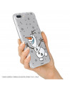 Funda para Samsung Galaxy S21 Oficial de Disney Olaf Transparente - Frozen