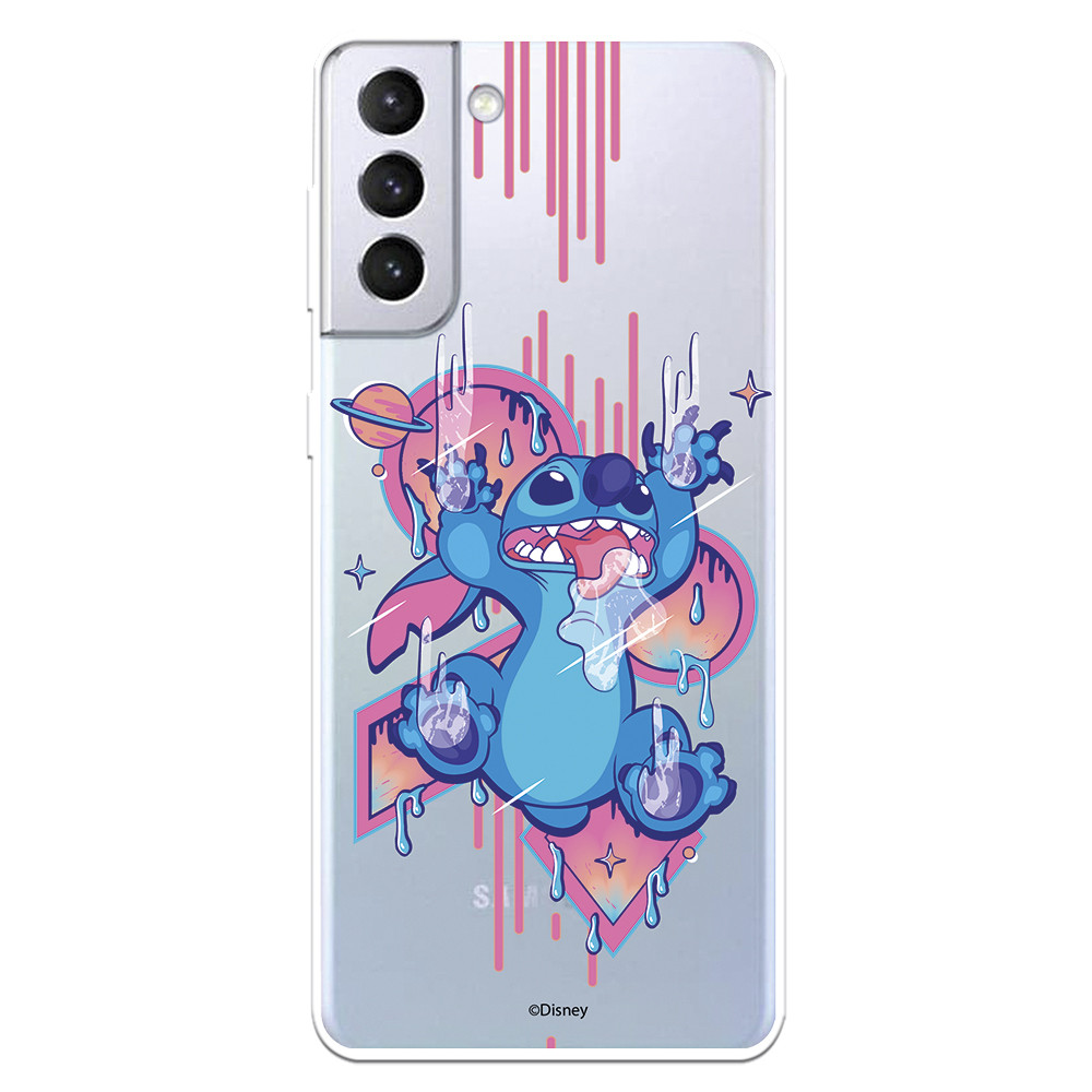 Coque pour Samsung Galaxy S21 Plus Officielle de Disney Stitch Graffiti -  Lilo & Stitch