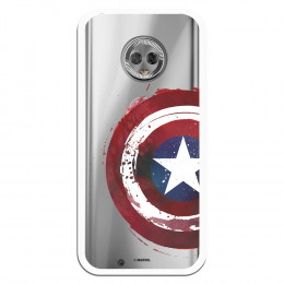 Carcasa Oficial Escudo Capitan America para Motorola Moto G6- La Casa de las Carcasas
