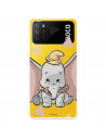 Funda para Xiaomi Poco M3 Oficial de Disney Dumbo Silueta Transparente - Dumbo
