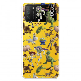 Funda para Xiaomi Poco M3 Oficial de Disney Muñecos Toy Story Siluetas - Toy Story