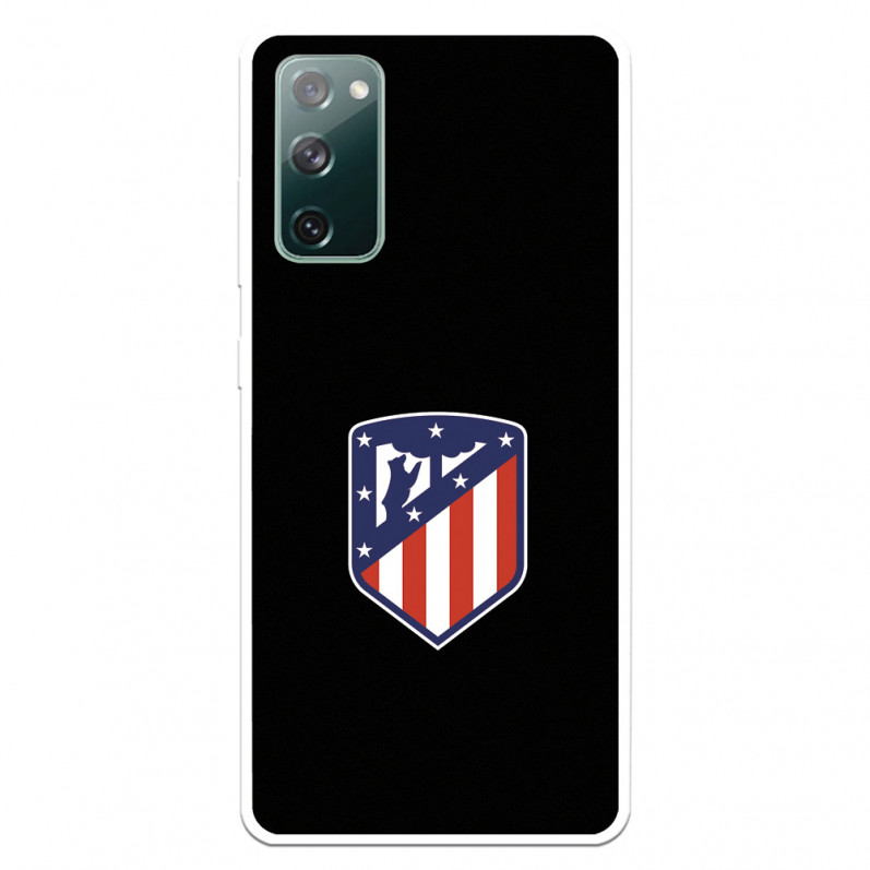 Coque pour Samsung Galaxy S20 FE de l'Atlético de Madrid Écusson Fond Noir - Licence Officielle de l'Atlético de Madrid