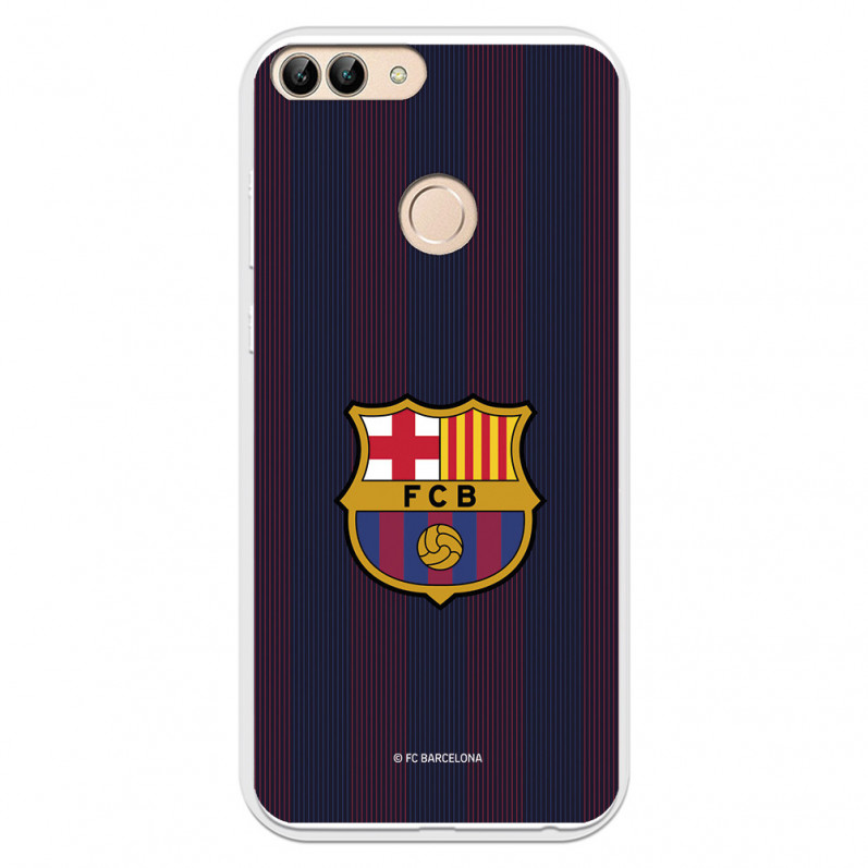 Coque pour Huawei P Smart du FC Barcelone Lignes Blaugrana - Licence Officielle du FC Barcelone
