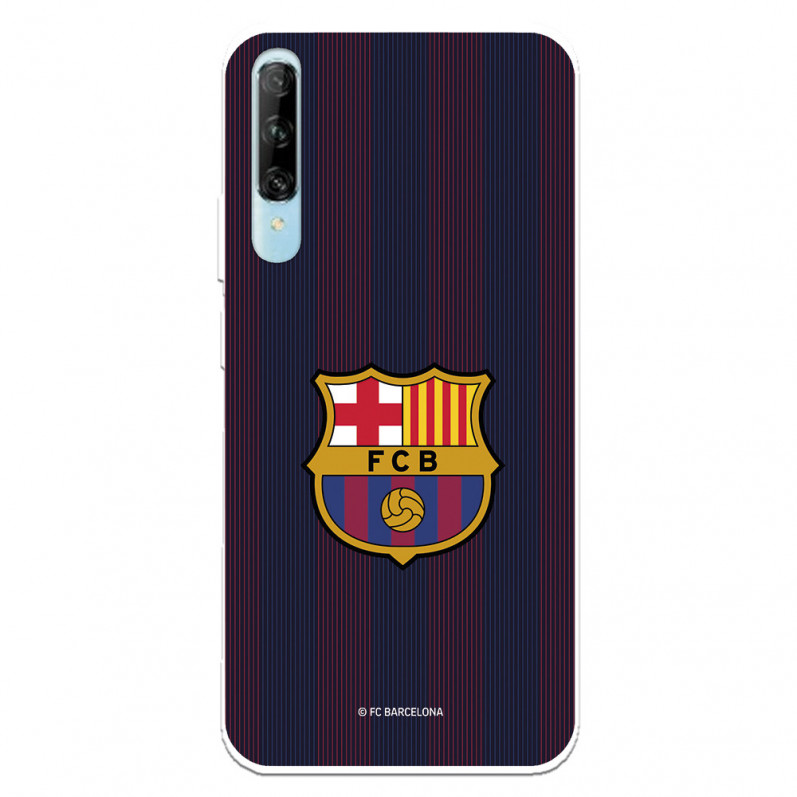 Coque pour Huawei P Smart Pro du FC Barcelone Lignes Blaugrana - Licence Officielle du FC Barcelone