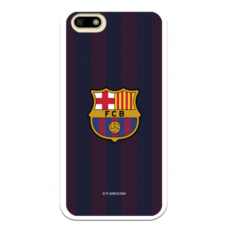 Coque pour Huawei Y5 2018 du FC Barcelone Lignes Blaugrana - Licence Officielle du FC Barcelone