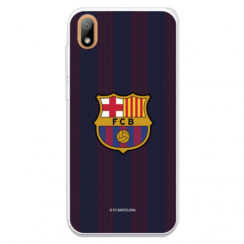 Coque pour Huawei Y5 2019 du FC Barcelone Lignes Blaugrana - Licence Officielle du FC Barcelone