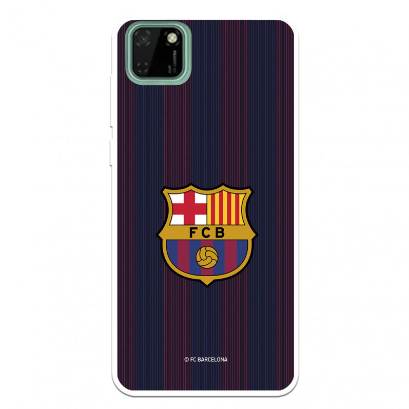 Coque pour Huawei Y5p du FC Barcelone Lignes Blaugrana - Licence Officielle du FC Barcelone