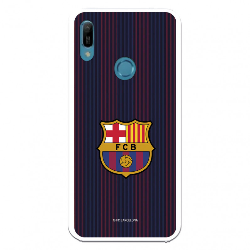 Coque pour Huawei Y6 2019 du FC Barcelone Lignes Blaugrana - Licence Officielle du FC Barcelone