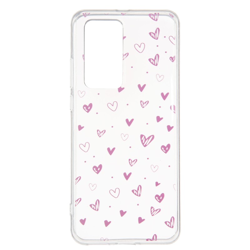 Funda Dibujo Corazones para Huawei P40 Pro