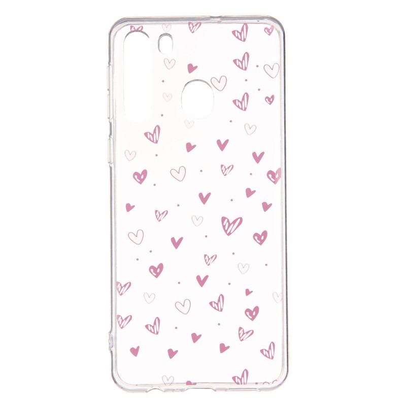 Funda Dibujo Corazones para Samsung Galaxy A21